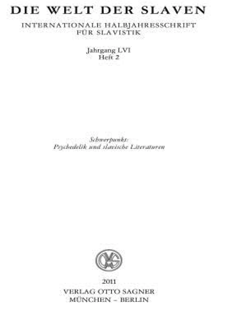Die Welt Der Slaven 2011