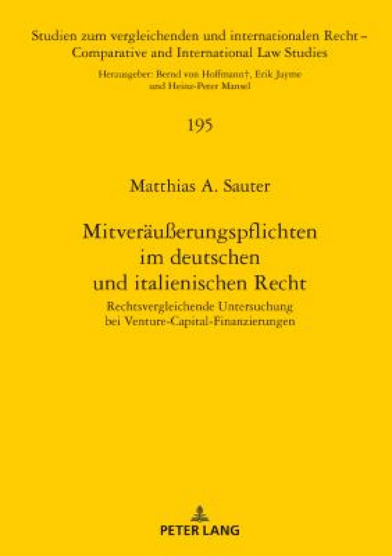 Mitveraeußerungspflichten im deutschen und italienischen Recht