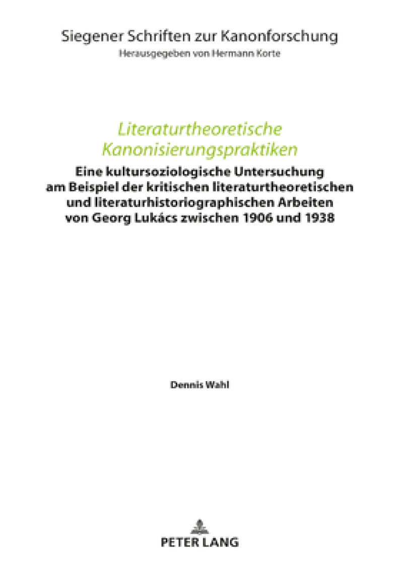 Literaturtheoretische Kanonisierungspraktiken