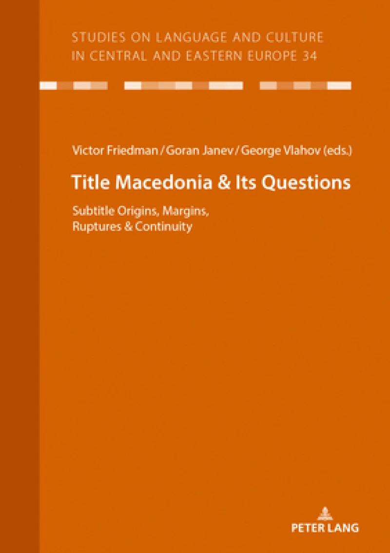 Macedonia & Its Questions
