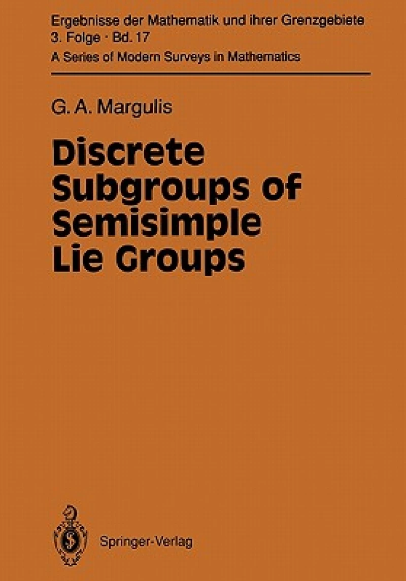 Discrete Subgroups of Semisimple Lie Groups