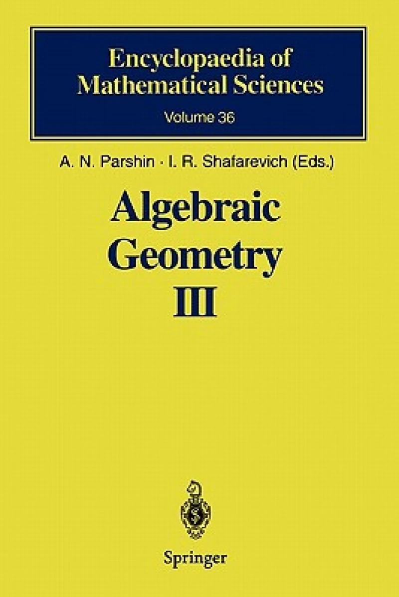 Algebraic Geometry III