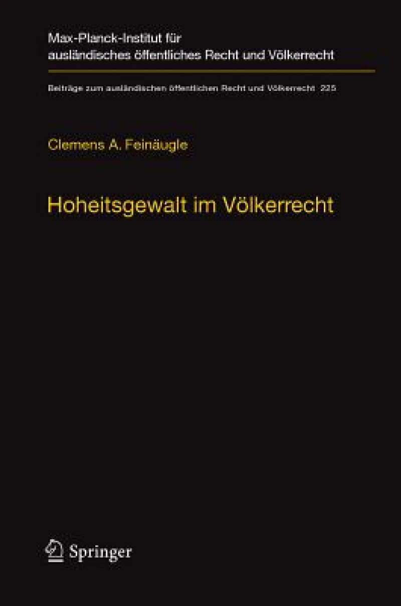 Hoheitsgewalt im Volkerrecht