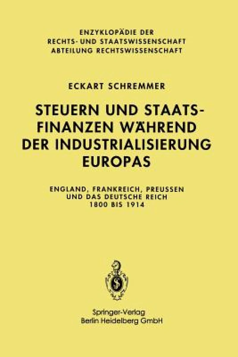 Steuern und Staatsfinanzen während der Industrialisierung Europas
