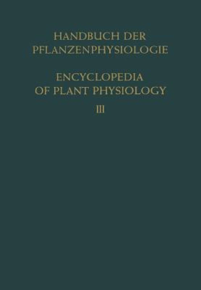 Pflanze und Wasser / Water Relations of Plants