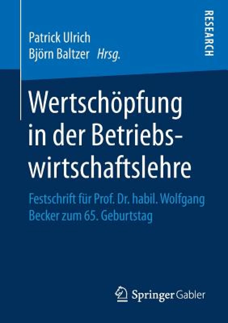 Wertschopfung in der Betriebswirtschaftslehre