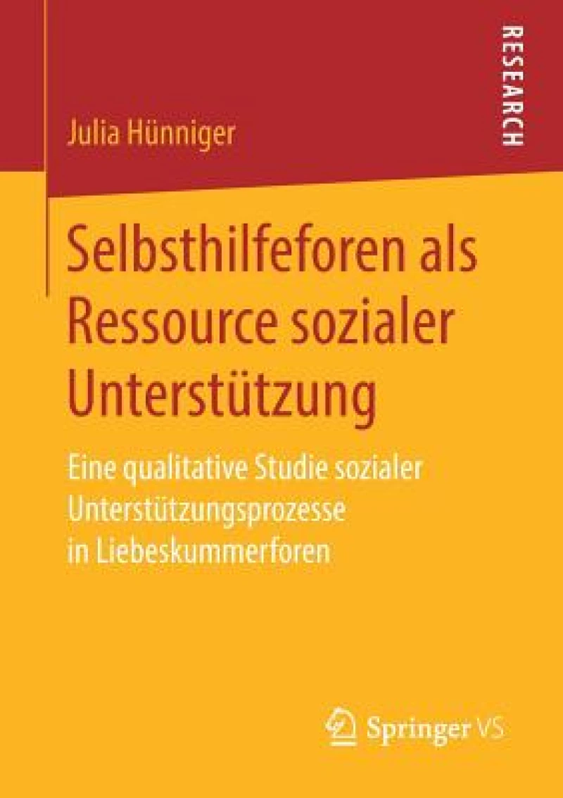 Selbsthilfeforen als Ressource sozialer Unterstutzung