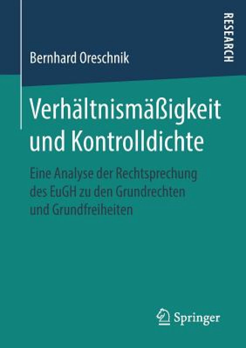 Verhaltnismaßigkeit und Kontrolldichte