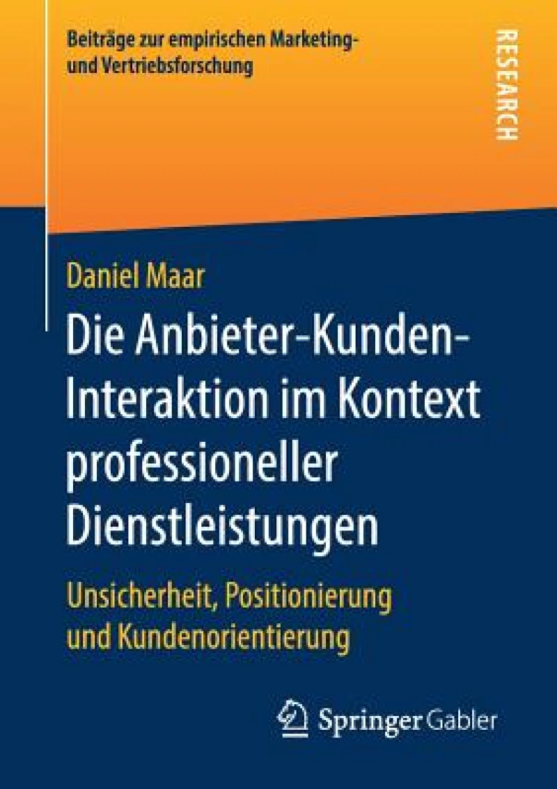 Die Anbieter-Kunden-Interaktion im Kontext professioneller Dienstleistungen