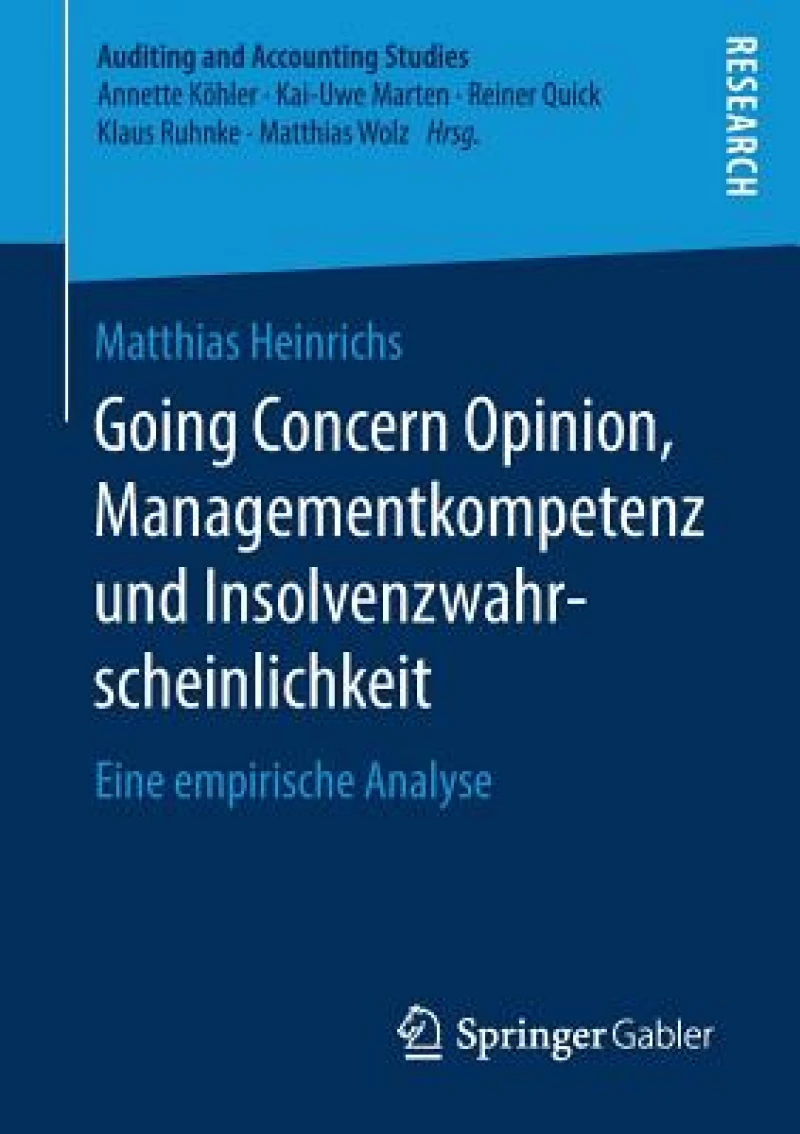 Going Concern Opinion, Managementkompetenz und Insolvenzwahrscheinlichkeit