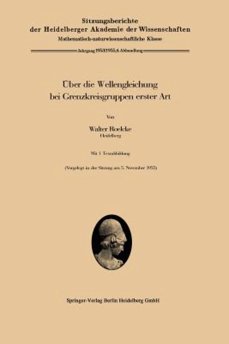 Über die Wellengleichung bei Grenzkreisgruppen erster Art