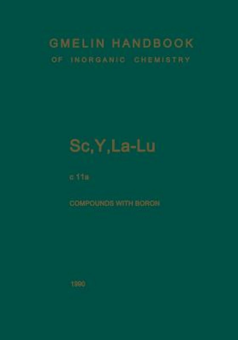 SC, Y, La-Lu. Rare Earth Elements