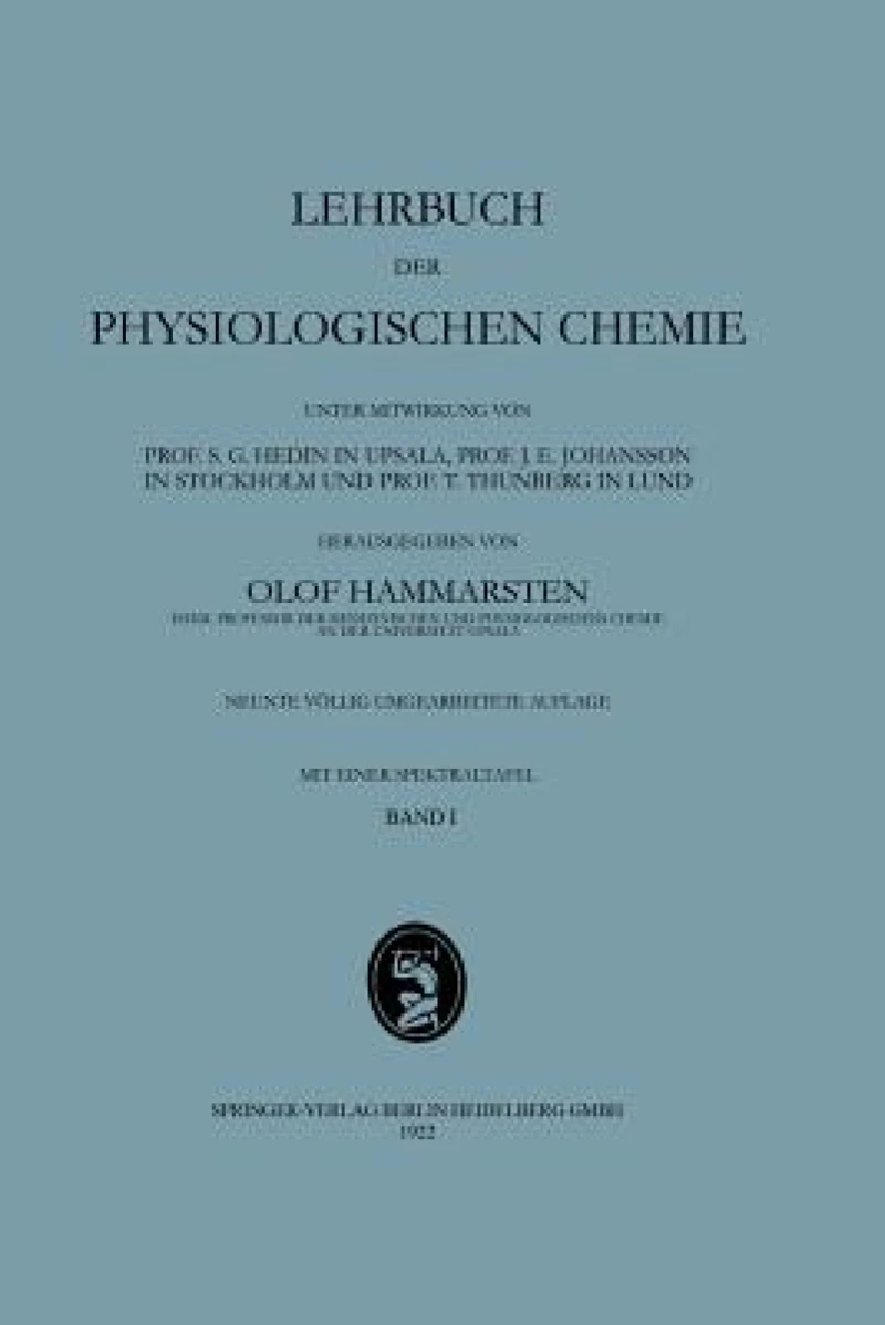 Lehrbuch der Physiologischen Chemie