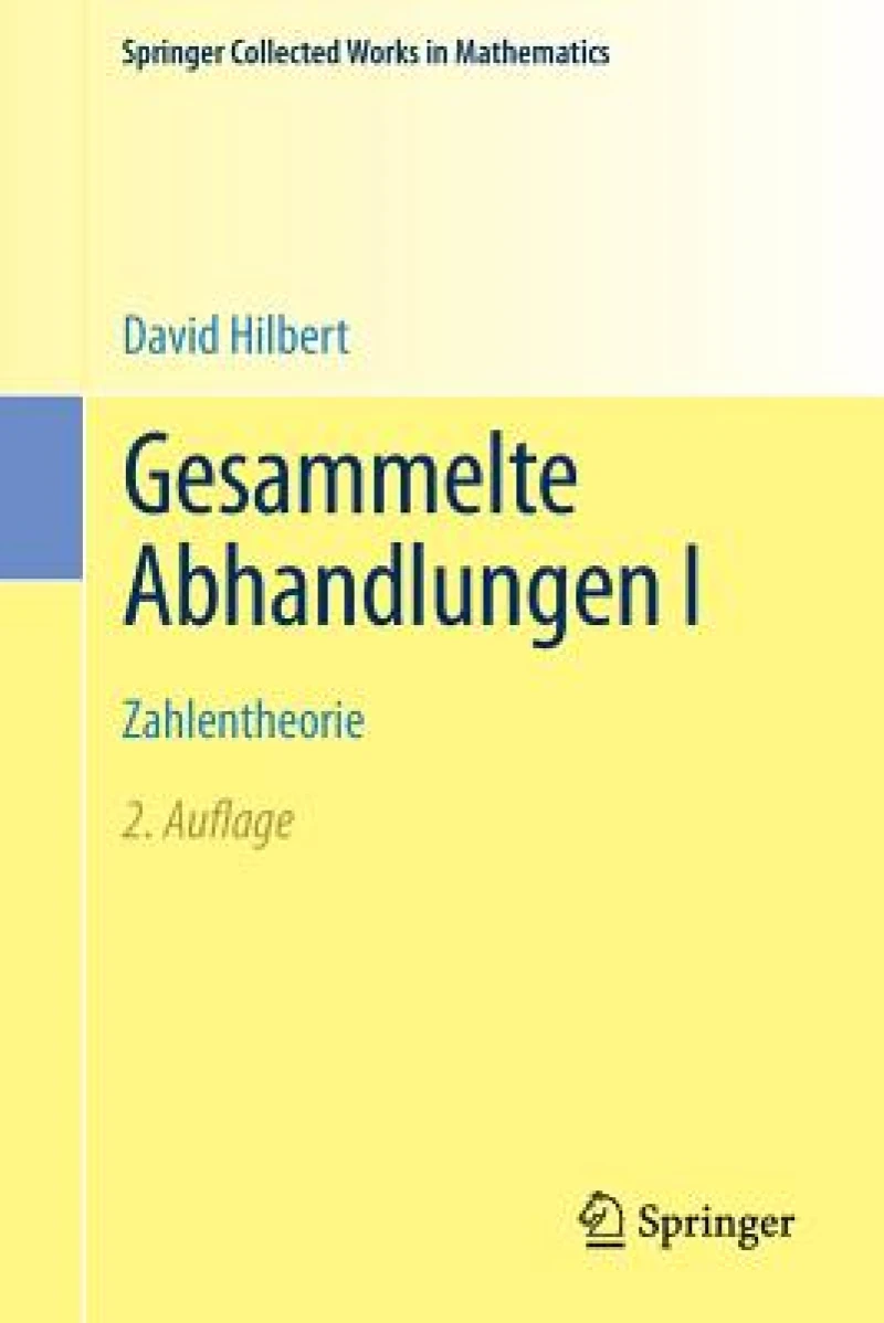 Gesammelte Abhandlungen I