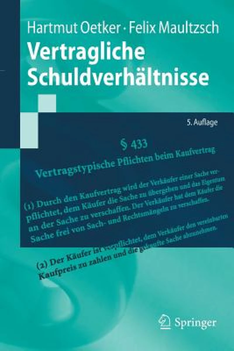 Vertragliche Schuldverhaltnisse