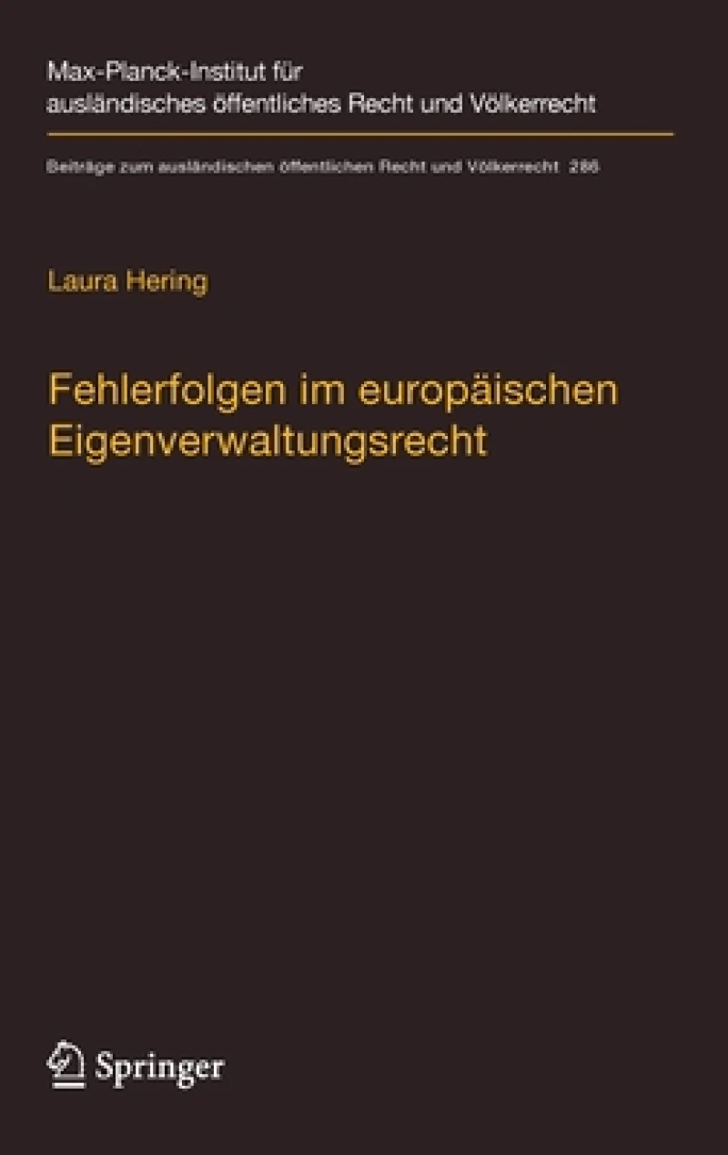 Fehlerfolgen im europäischen Eigenverwaltungsrecht