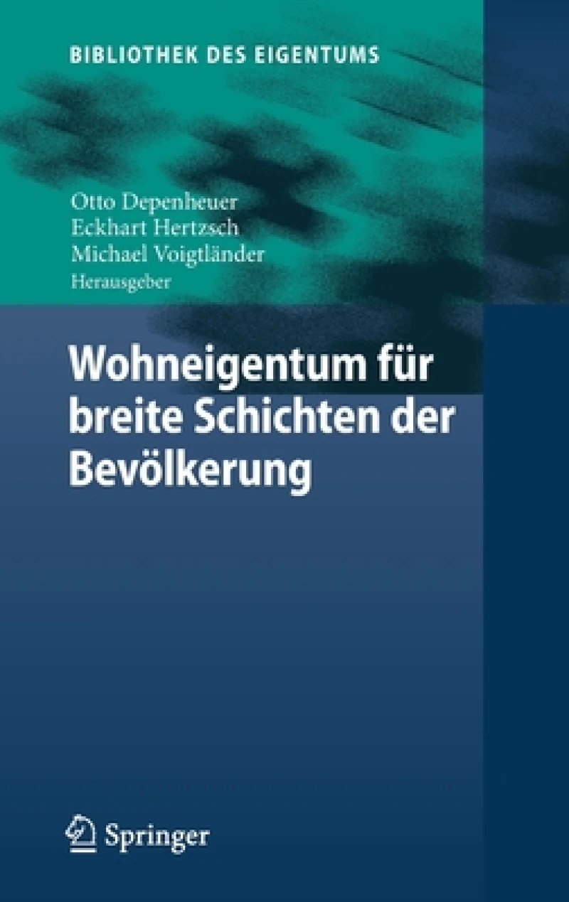 Wohneigentum fur breite Schichten der Bevolkerung