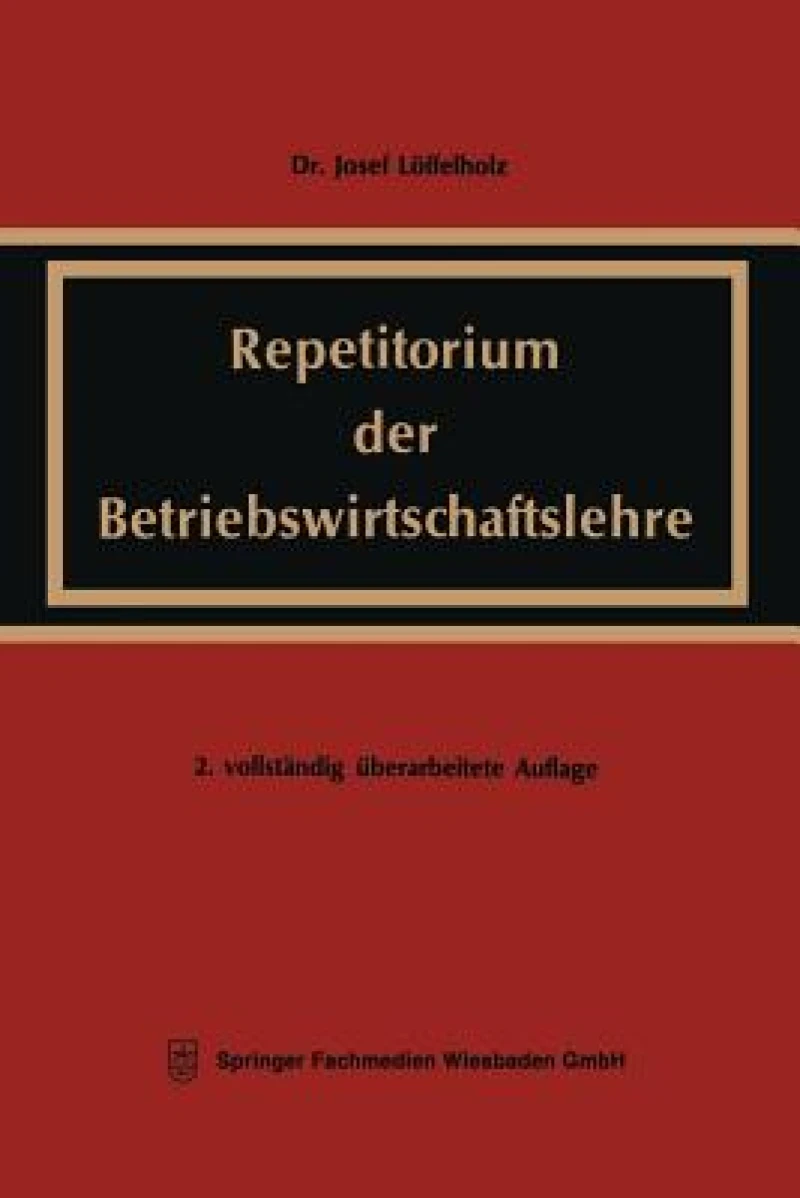 Repetitorium der Betriebswirtschaftslehre