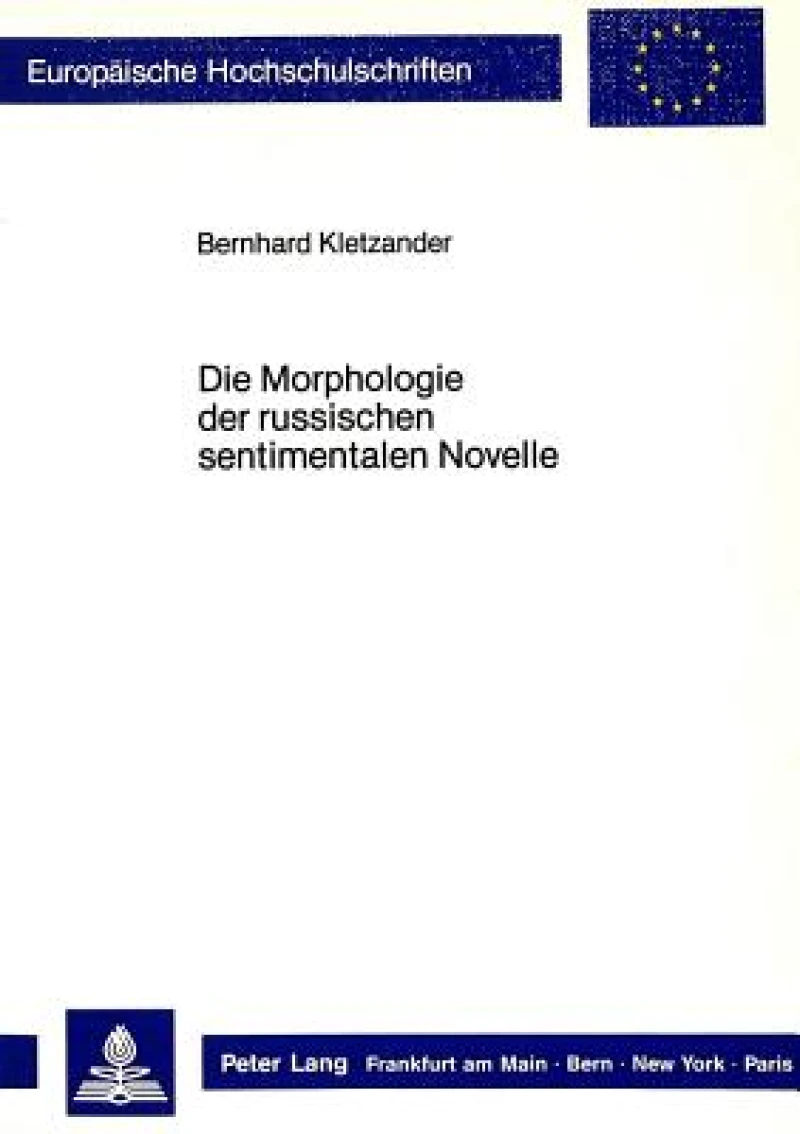 Die Morphologie der russischen sentimentalen Novelle