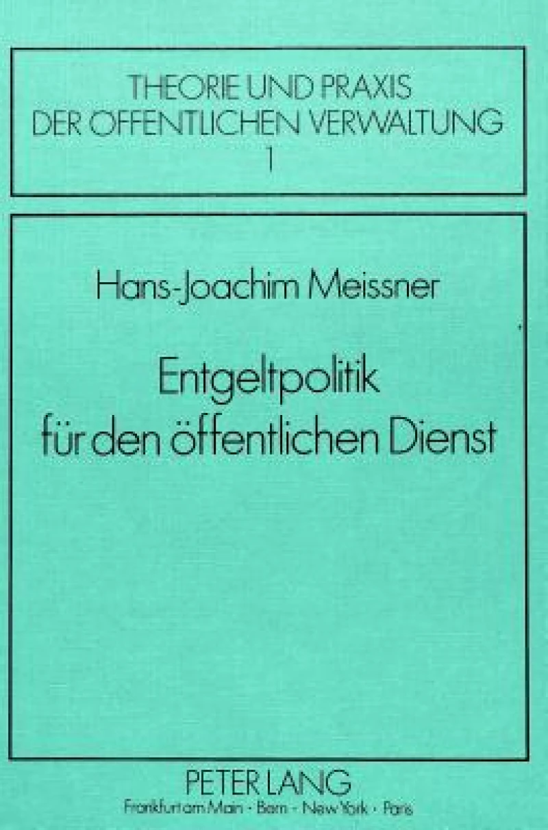 Entgeltpolitik fuer den oeffentlichen Dienst