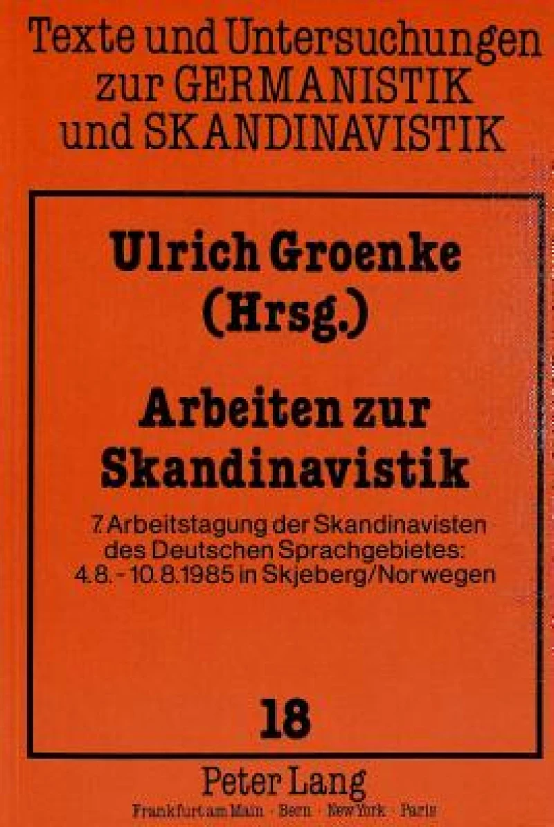 Arbeiten zur Skandinavistik