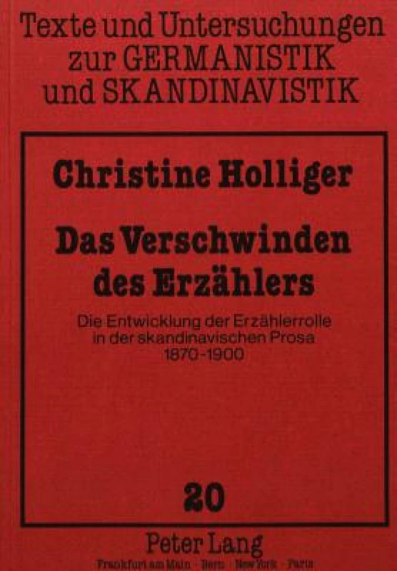 Das Verschwinden des Erzaehlers