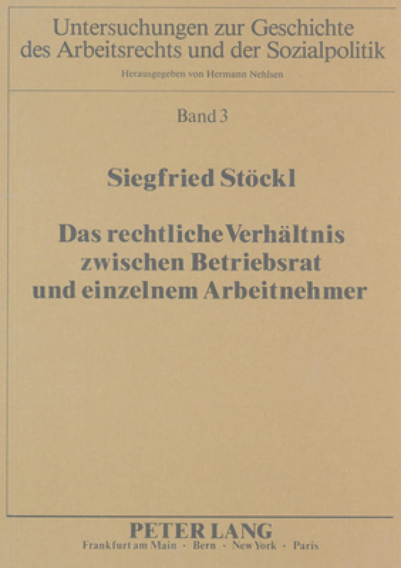 Das rechtliche Verhaeltnis zwischen Betriebsrat und einzelnem Arbeitnehmer