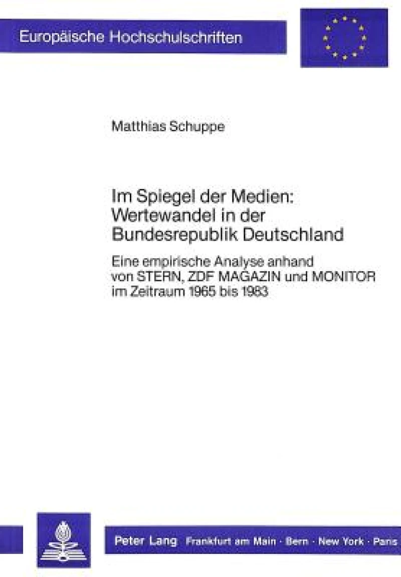 Im Spiegel der Medien: Wertewandel in der Bundesrepublik Deutschland