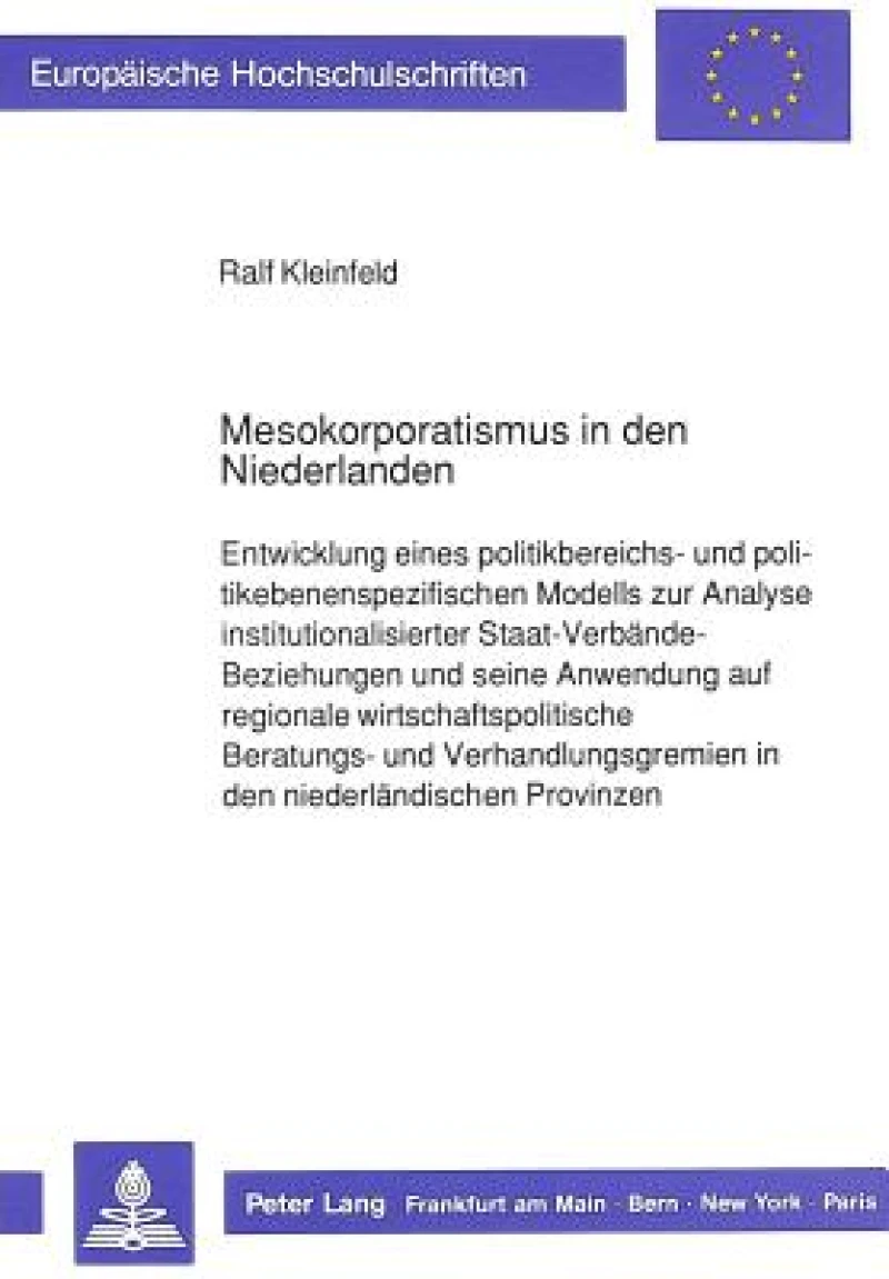 Mesokorporatismus in den Niederlanden