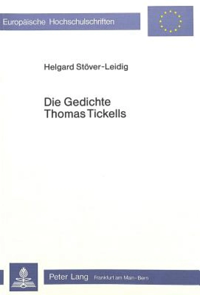 Die Gedichte Thomas Tickells