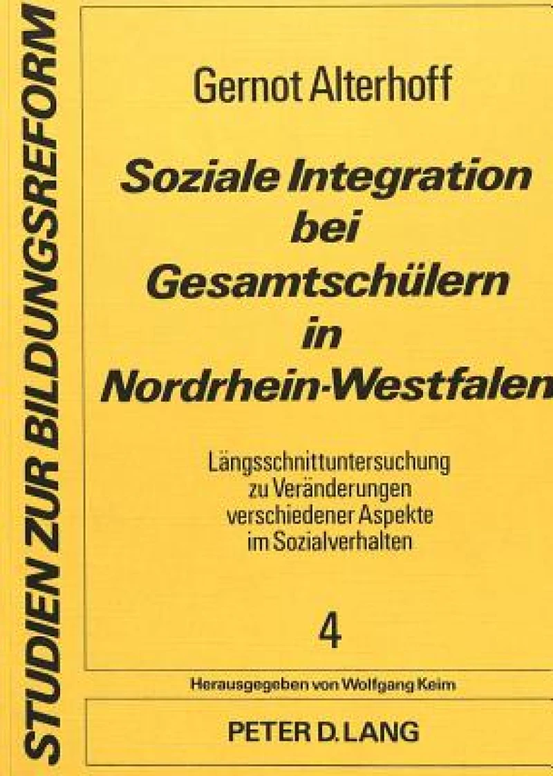 Soziale Integration bei Gesamtschuelern in Nordrhein-Westfalen