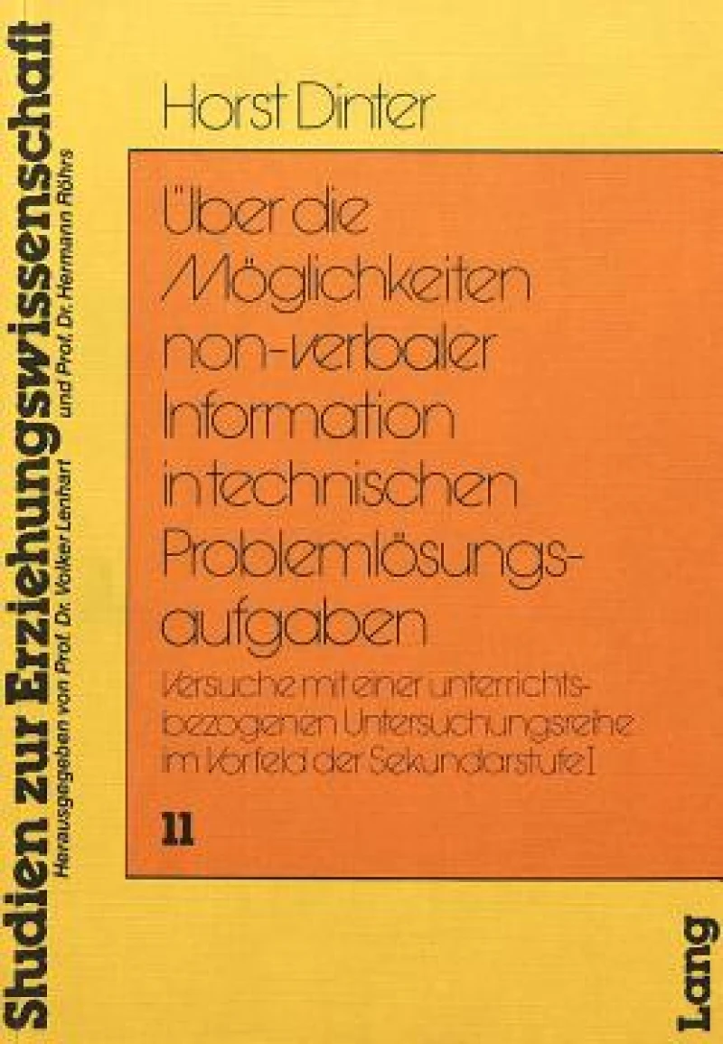 Ueber die Moeglichkeiten non-verbaler Information in Technischen Problemloesungsaufgaben