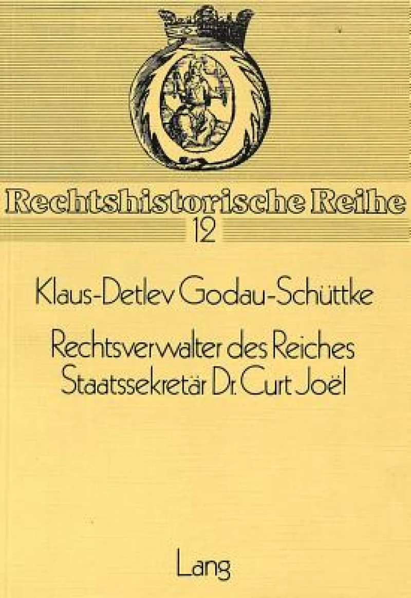 Rechtsverwalter des Reiches- Staatssekretaer Dr. Curt Joel