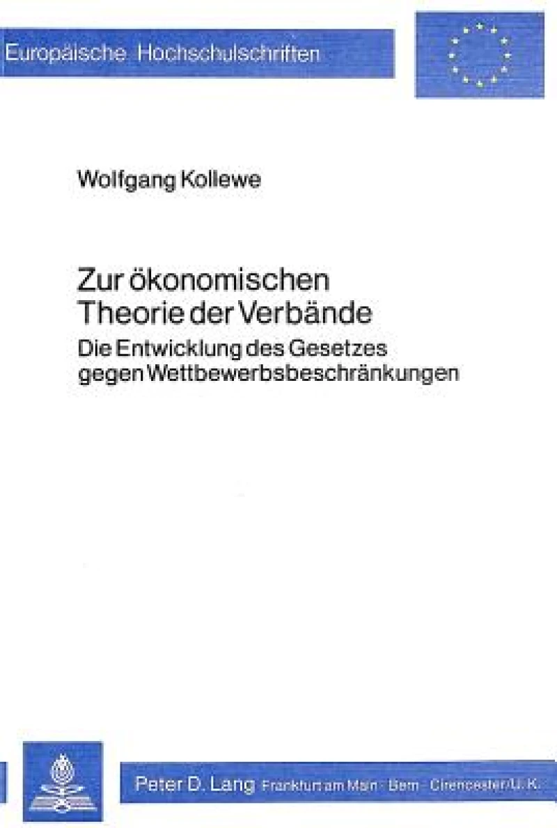 Zur oekonomischen Theorie der Verbaende