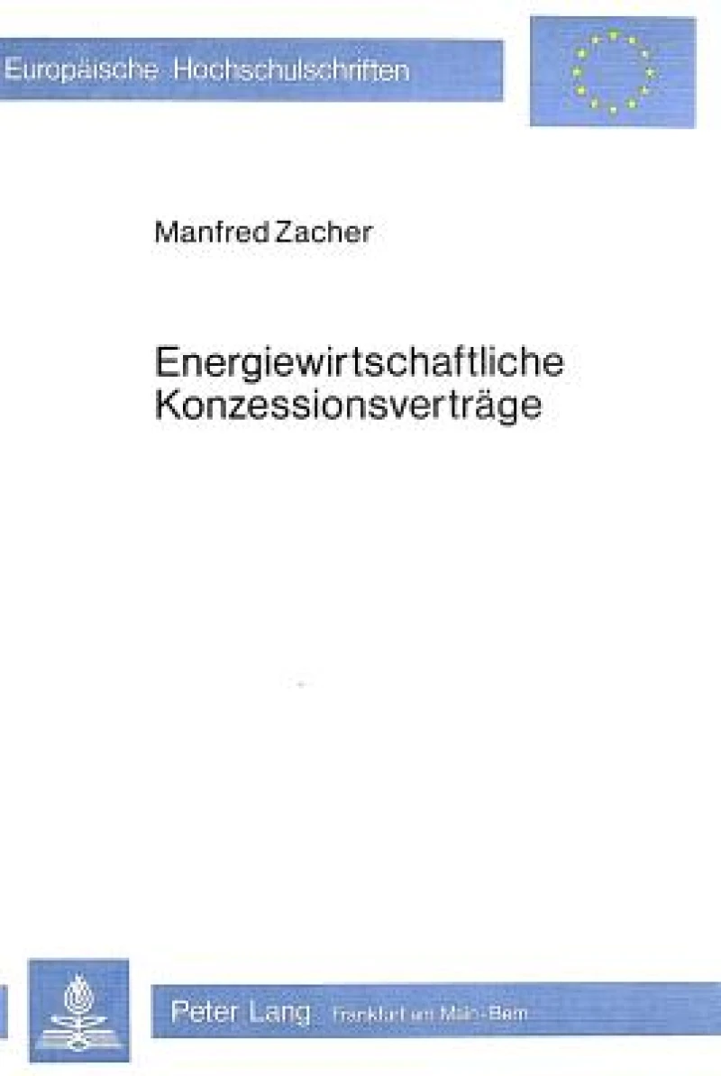 Energiewirtschaftliche Konzessionsvertraege