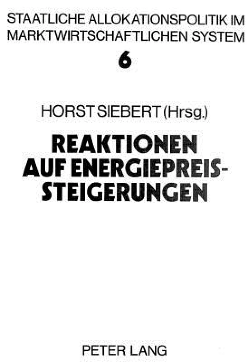 Reaktionen auf Energiepreissteigerungen