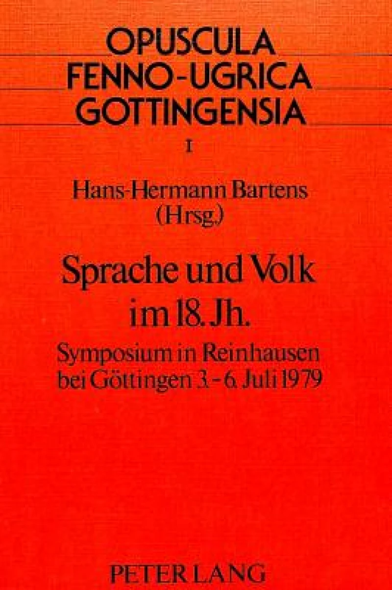 Sprache und Volk im 18. Jahrhundert