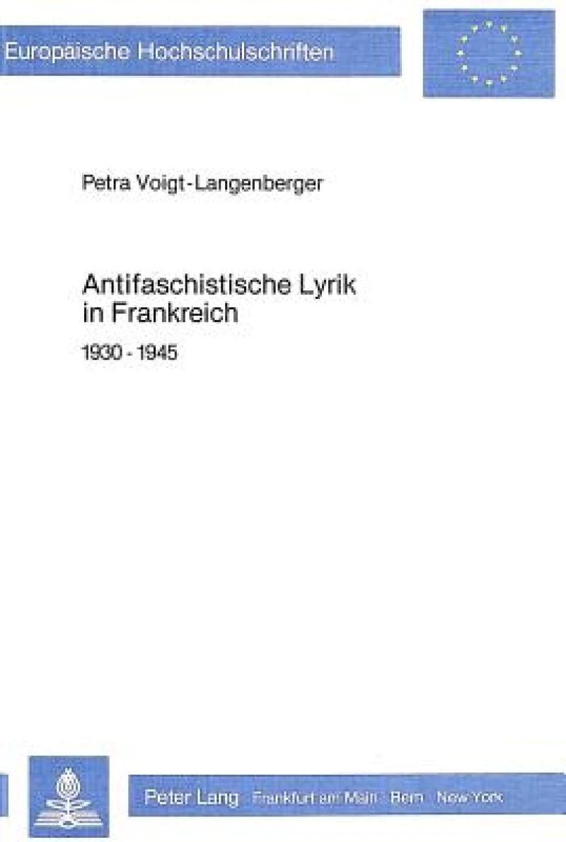 Antifaschistische Lyrik in Frankreich