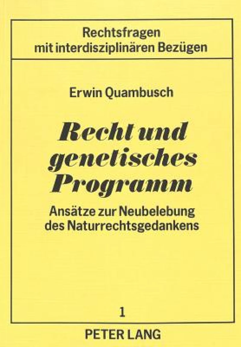 Recht und genetisches Programm