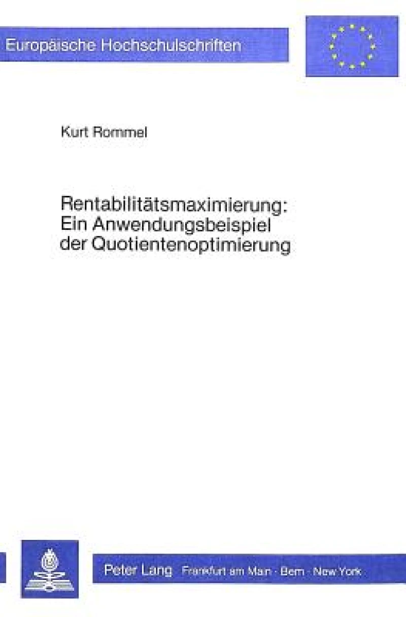 Rentabilitaetsmaximierung