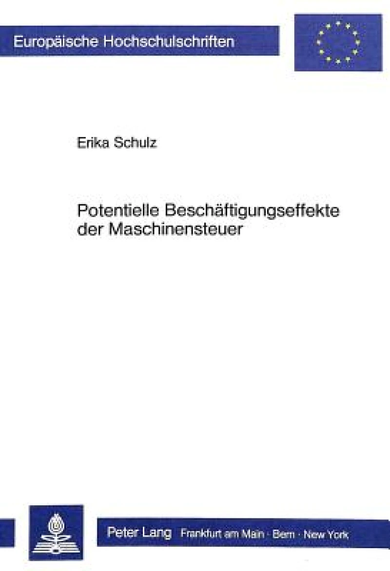 Potentielle Beschaeftigungseffekte der Maschinensteuer