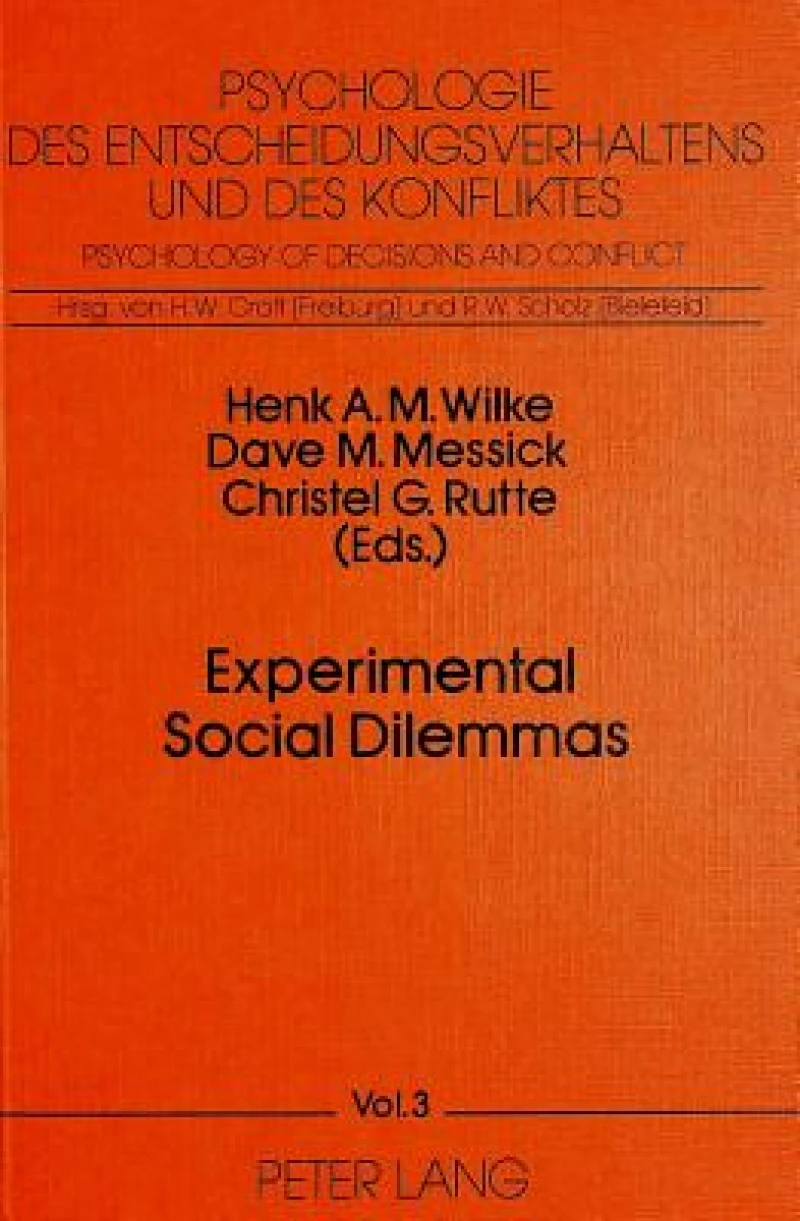 Experimental Social Dilemmas