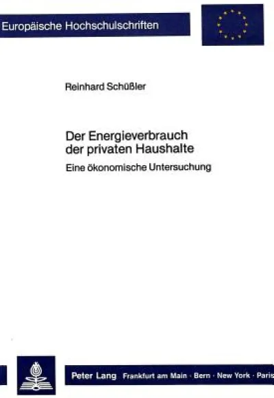 Der Energieverbrauch der privaten Haushalte