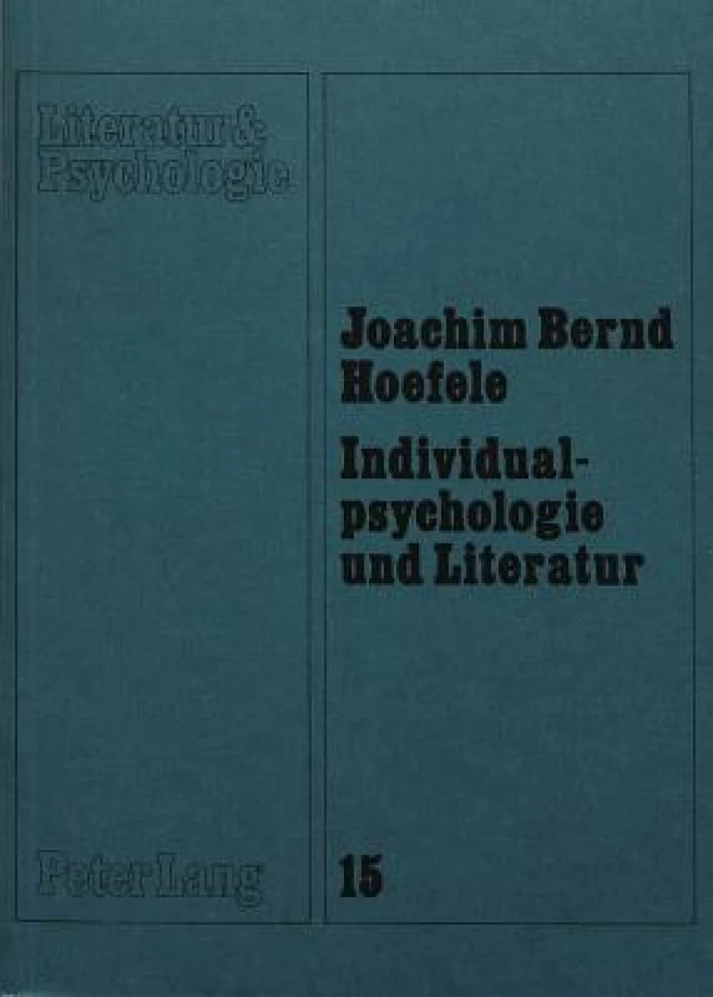 Individualpsychologie und Literatur