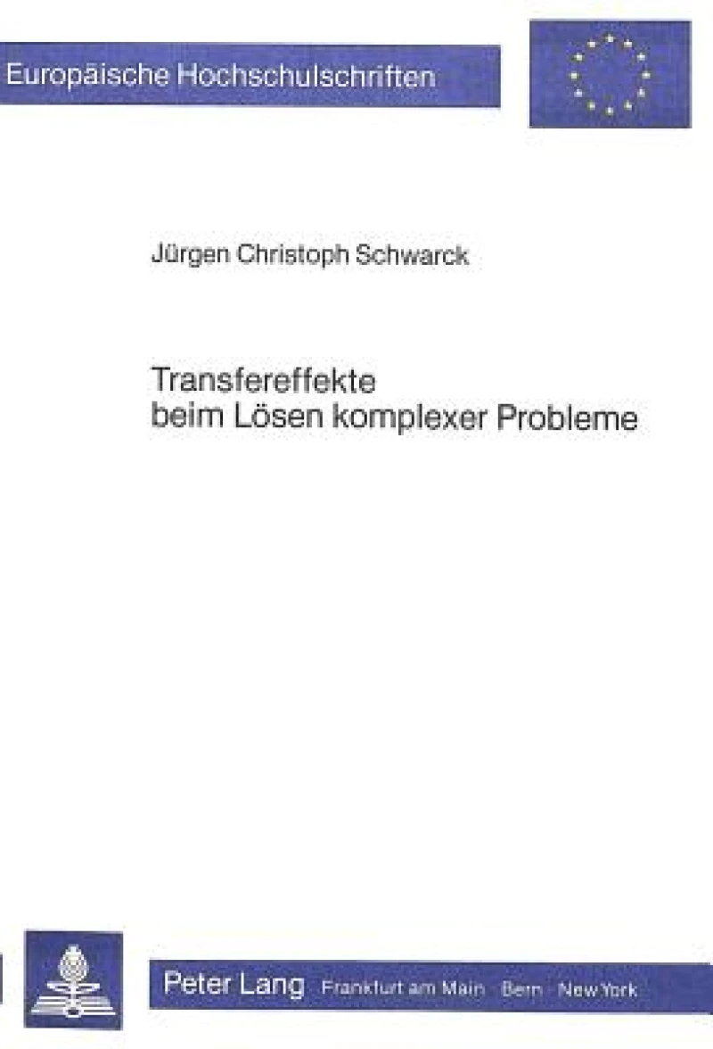Transfereffekte beim Loesen komplexer Probleme