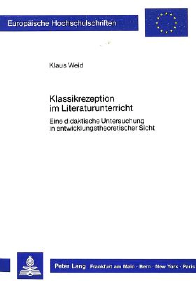 Klassikrezeption im Literaturunterricht