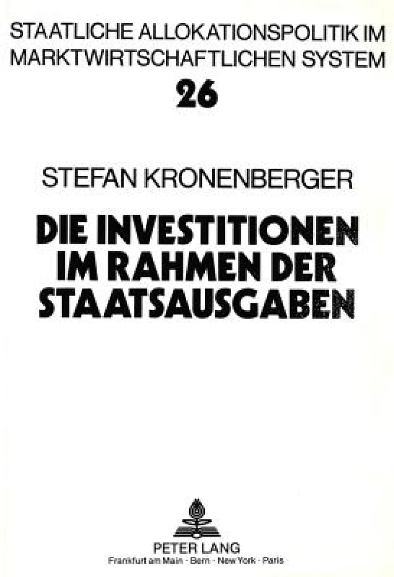 Die Investitionen im Rahmen der Staatsausgaben