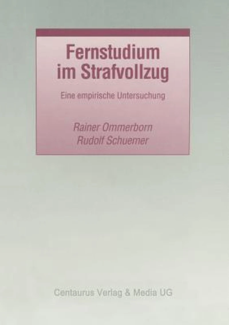 Fernstudium im Strafvollzug