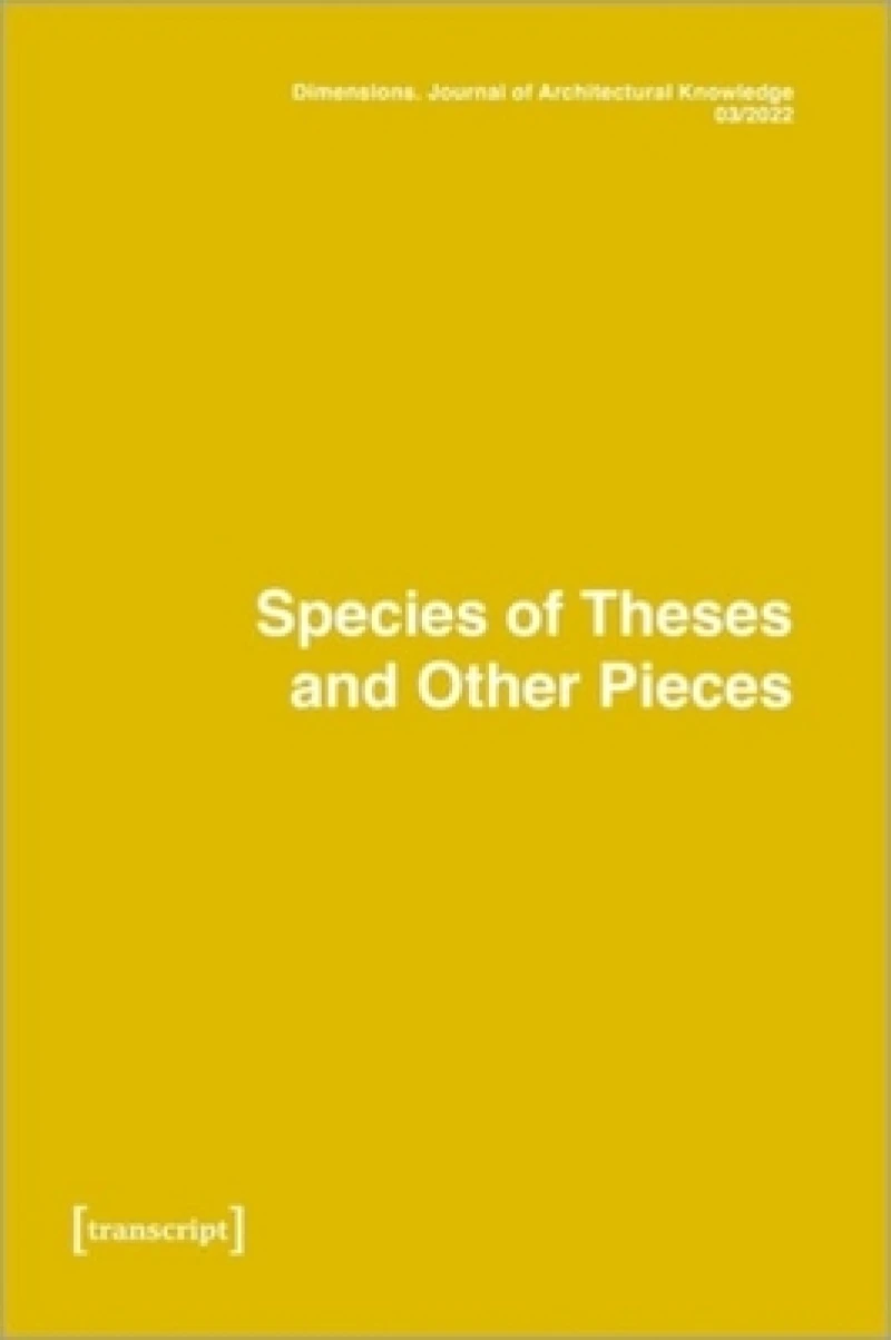 Dimensions: Journal of Architectural Knowledge