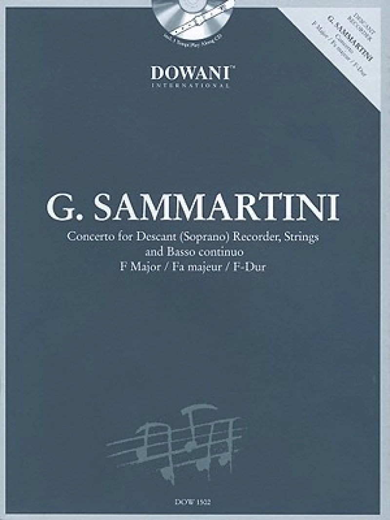 CONCERTO FOR DESCANT RECORDER STRINGS BC